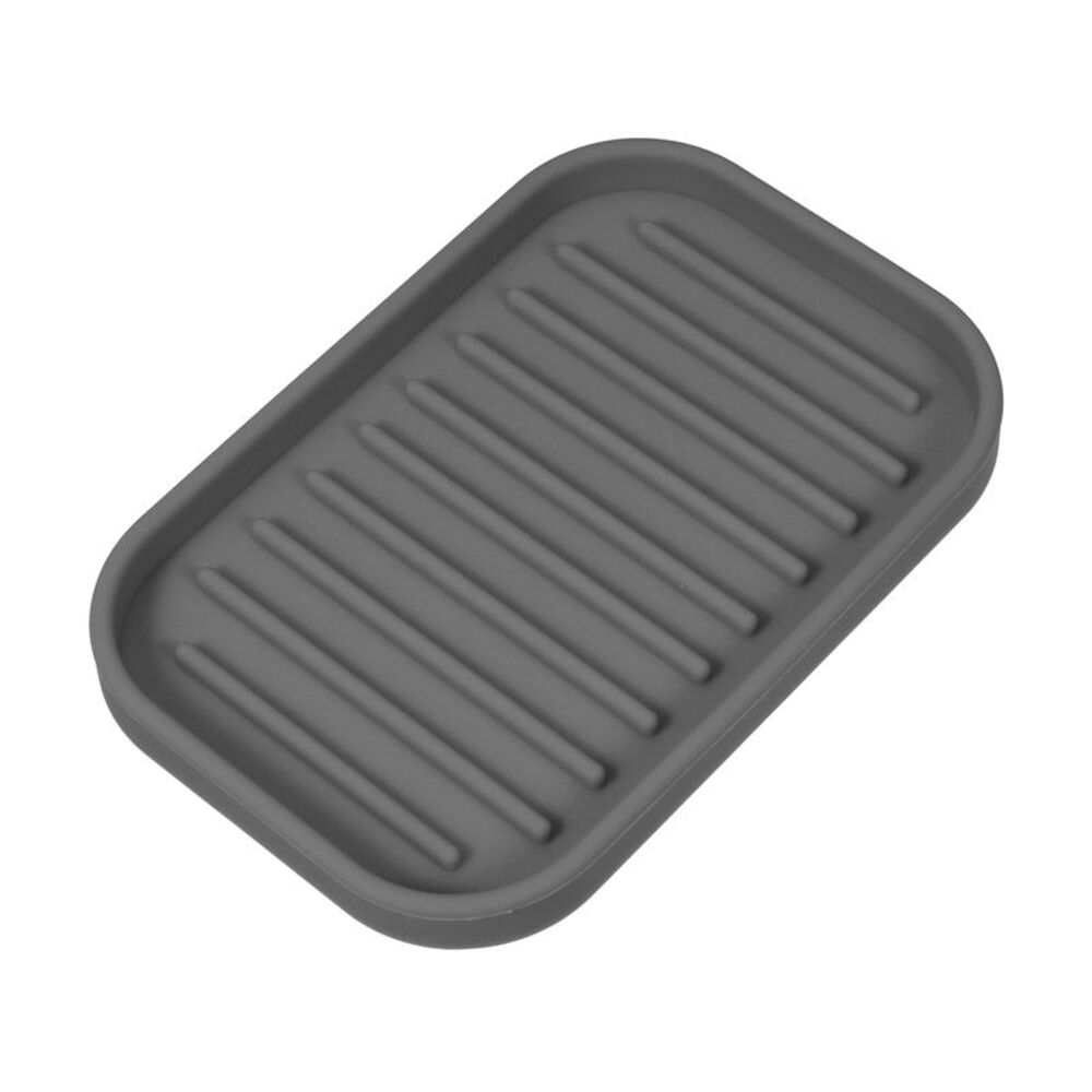 Soap Dish,Soap Cleaning Storage,Keep Soap Dry  Dark Gray